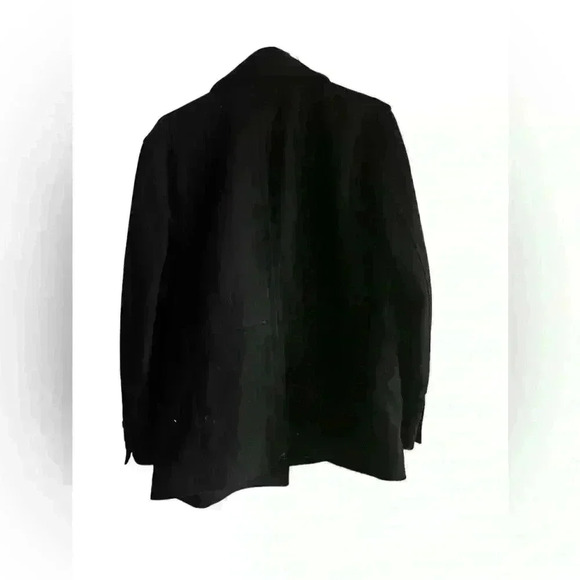 marc by marc jacobs Peacock Coat Dark Academia Size M Button Minimalist Preppy - Picture 6 of 8